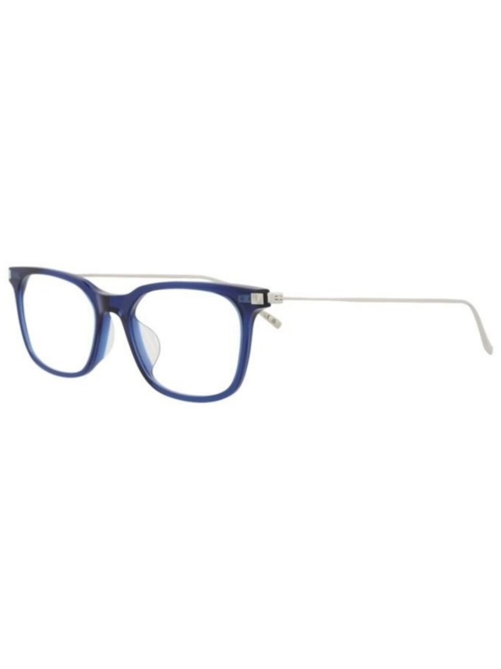 New Saint Laurent Womens Square/Rectangle Blue Silver Transparent Fashion Design